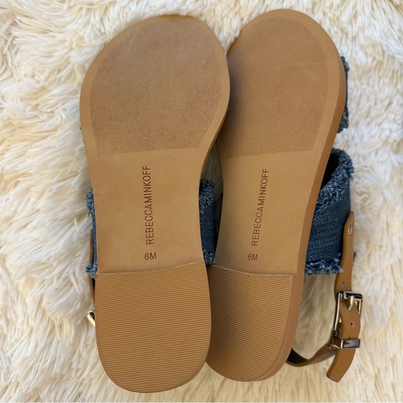 Rebecca Minkoff Emery Blue Denim Sandal Size: 6 NEW - Picture 4 of 7